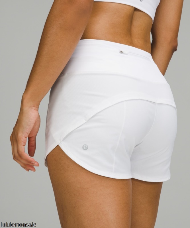 Lululemon Damen DELULU377 | Weiß Beschleunigen Hochhaus Gefüttert Kurz 4